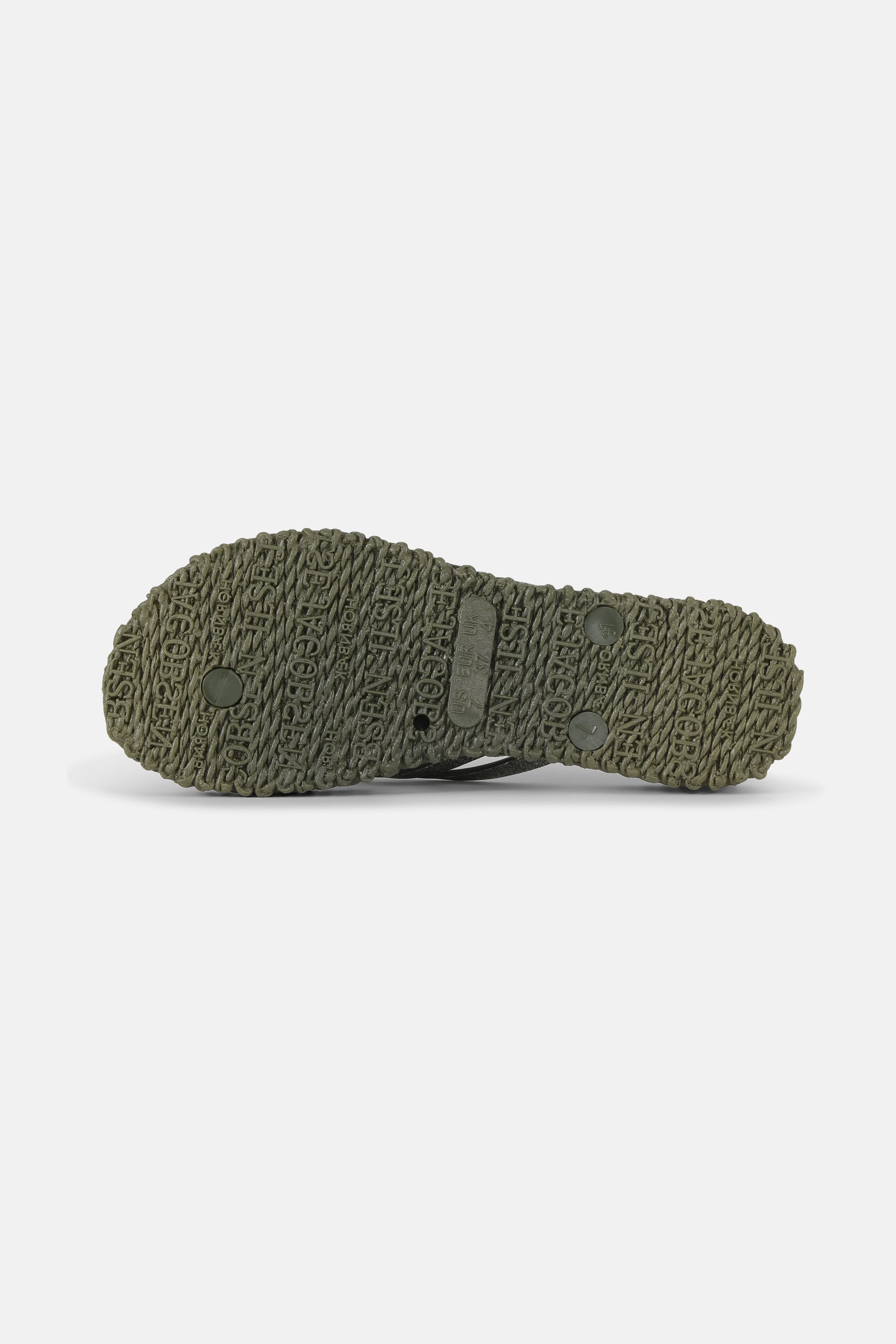 Platform Flip-flops Glitter - Army